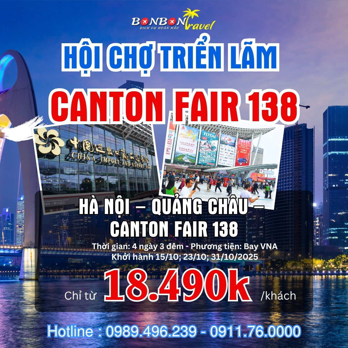 HÀ NỘI – QUẢNG CHÂU –  CANTON FAIR 138