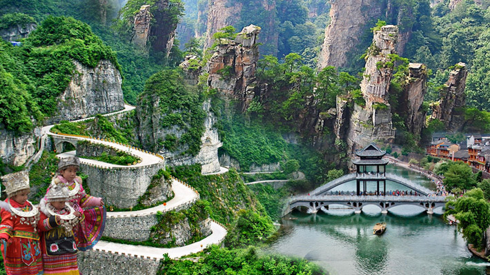 Tour Trung Quốc 5 ngày 4 đêm : Phượng Hoàng Cổ Trấn - Thiên Môn Sơn - Hồ Bảo Phong - Miêu Trại Mạc Nhung Hạng Ngô Tương Tây